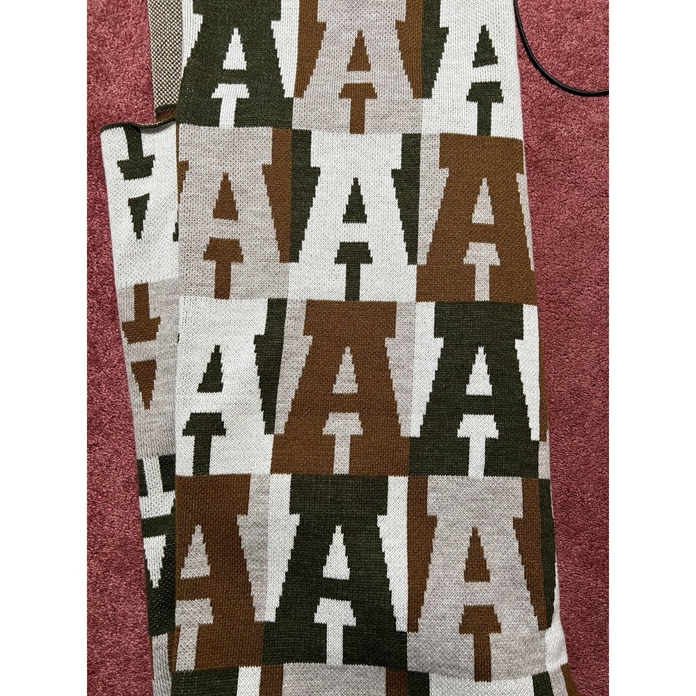 Baublebar Letter A "A" All Over Checkerboard Blanket Est 72" X 60"